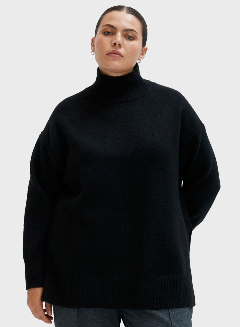 Oversized High Neck Sweater