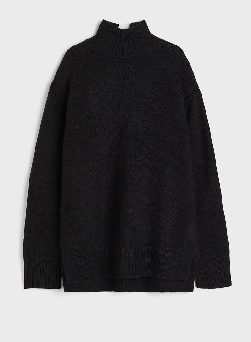 Oversized High Neck Sweater