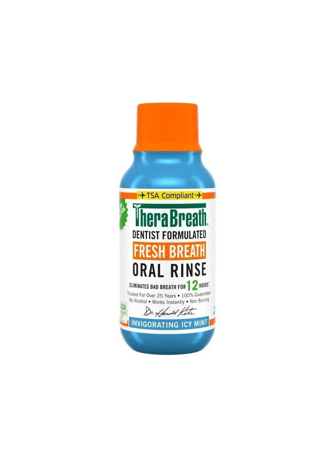 Fresh Breath Dentist Formulated Oral Rinse ICY Mint Flavor