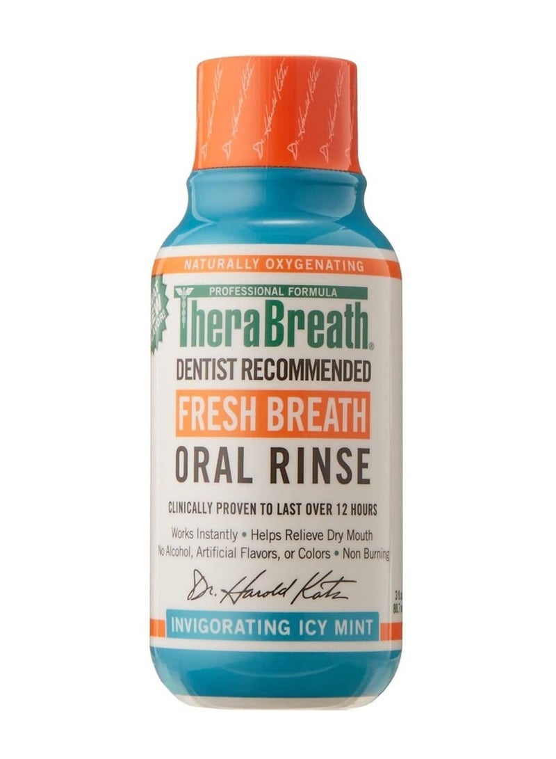 Fresh Breath Dentist Formulated Oral Rinse ICY Mint Flavor