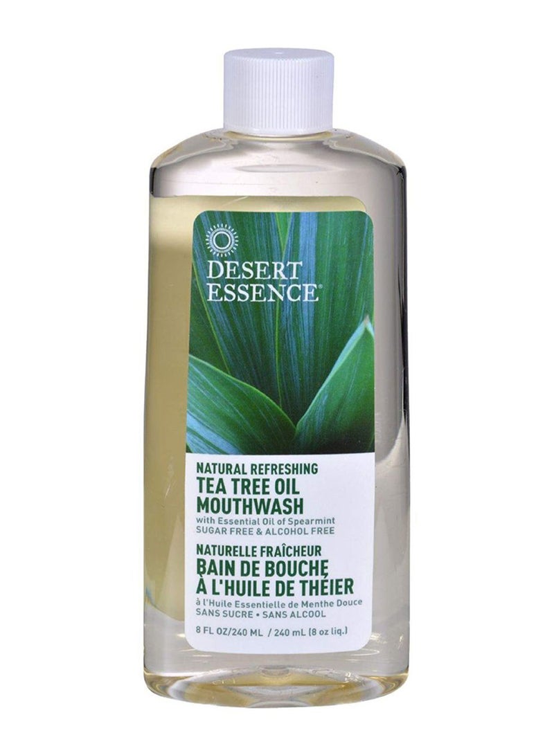 Pack Of 6 Natural Refreshing Tea Tree Oil Mouthwash Clear