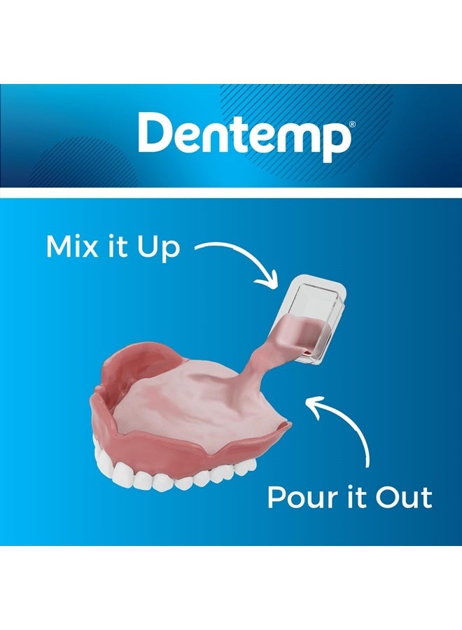 Denture Reline Kit - Advanced Formula Reline It Denture Reliner - Denture Kit to Refit and Tighten Dentures for Both Upper & Lower Denture