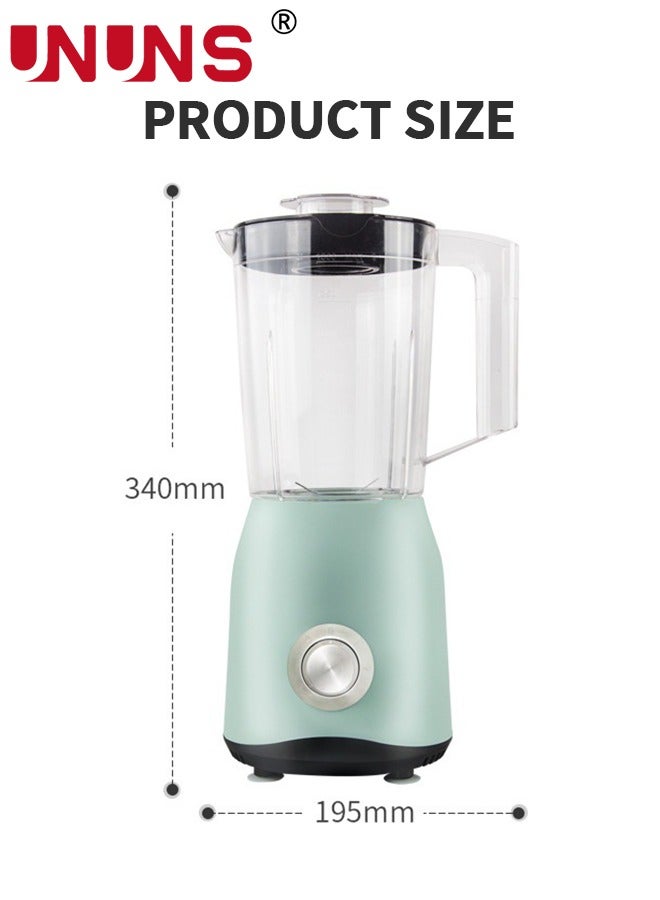 Personal Size Blenders,Classic Retro Electric Pulse Blender,1.5 Liter +500ML Glass Pitcher,High Power 1500 Watts Crushes And Pulverizes Ice Cubes,Blend Personal Smoothie,Crush Ice,Shakes