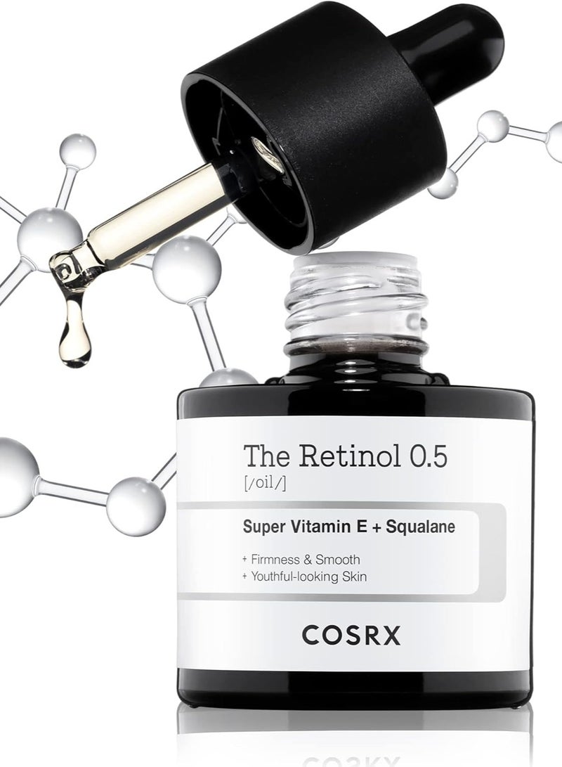 The Retinol 0.5 Oi + COSRX The Hyaluronic Acid 3 Serum 20ml + Cosrx The Retinol 0.1 cream, 0.67 Fl.oz 60ml