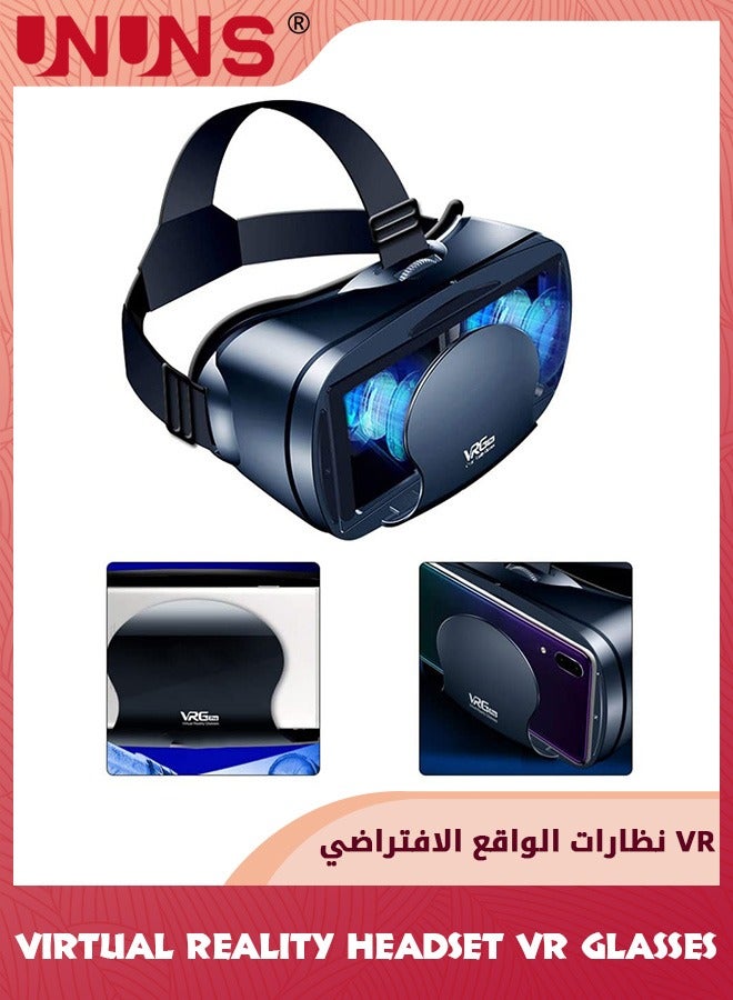 VR Headsets,Virtual Reality Headsets,3D Glasses VR Goggles For TV Movies Video Games,Stereo VR Headphones Helmets Compatible With iPhone/Android 5