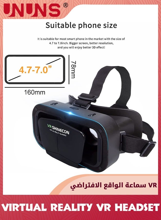 VR Headsets,Virtual Reality Headsets,3D Glasses VR Goggles For TV Movies Video Games,Stereo VR Headphones Helmets Compatible With iPhone/Android 4.7