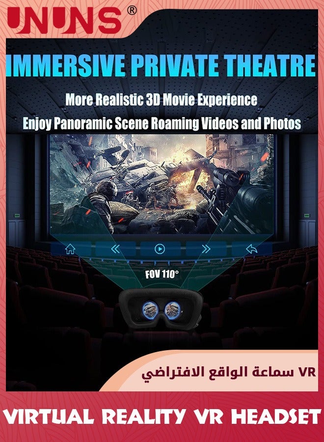 VR Headsets,Virtual Reality Headsets,3D Glasses VR Goggles For TV Movies Video Games,Stereo VR Headphones Helmets Compatible With iPhone/Android 4.7