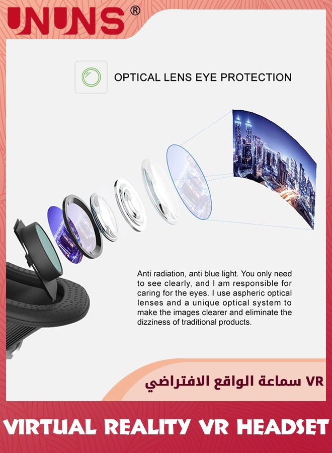VR Headsets,Virtual Reality Headsets,3D Glasses VR Goggles For TV Movies Video Games,Stereo VR Headphones Helmets Compatible With iPhone/Android 4.7