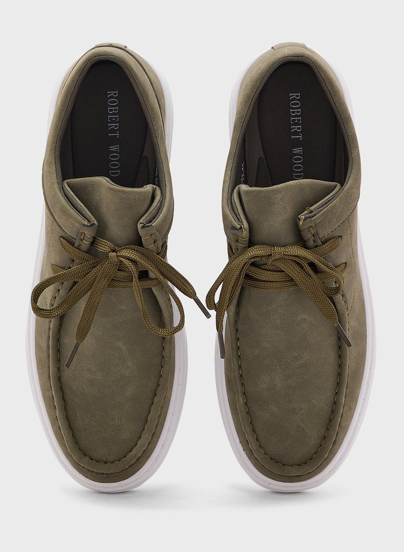 Nubuck Casual Lace Ups