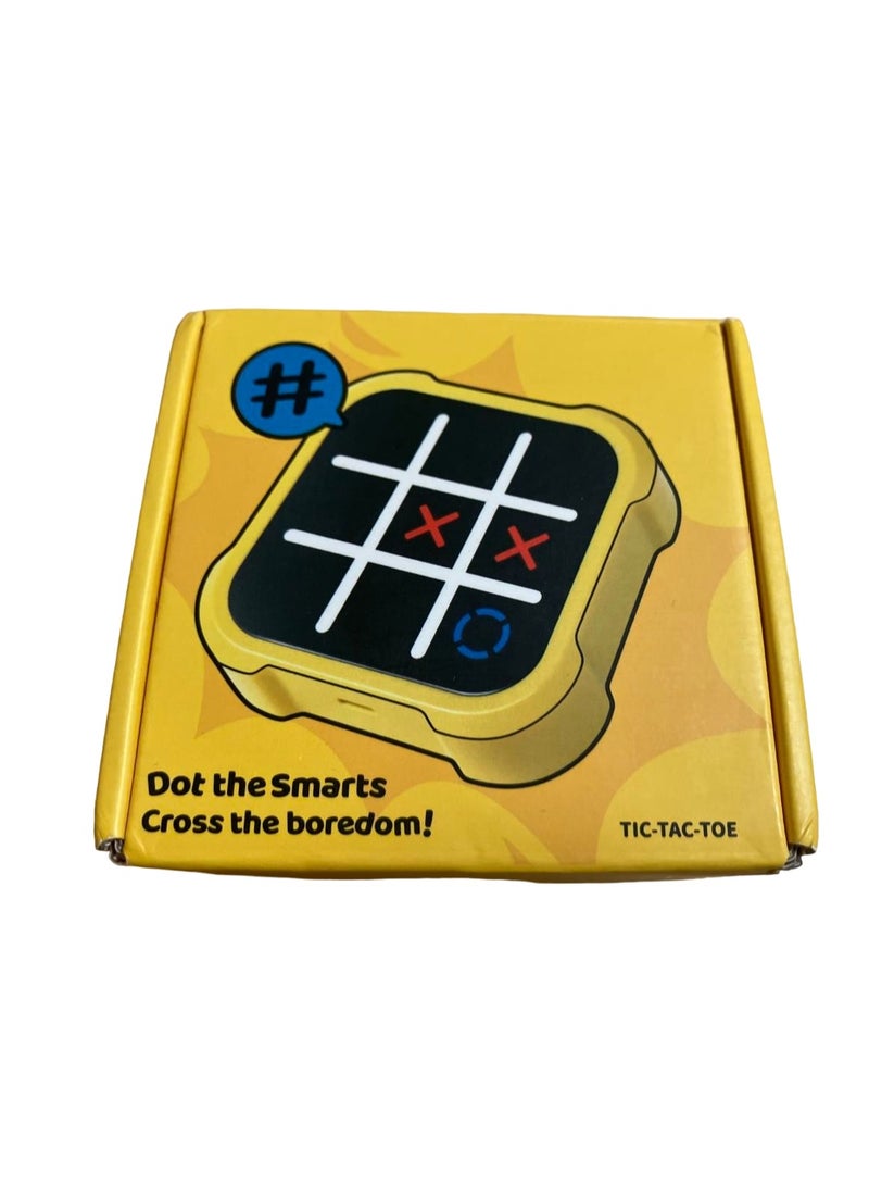 Handheld Electric Puzzle Game Console - Tic Tac Toe Game Educational Road Trip Activities for Kids - Board Games, Juegos para Niños - Ideal Birthday for Kids and Adults