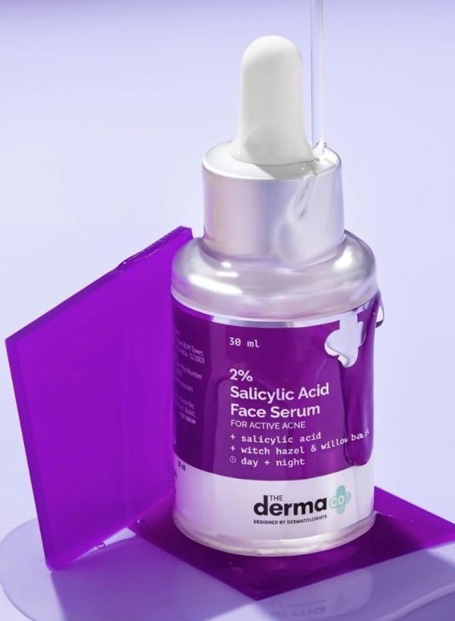 The Derma Co No More Acne & Acne Marks Combo- 2% Salicylic Acid Face Serum (30 ml) + 10% Niacinamide Face Serum