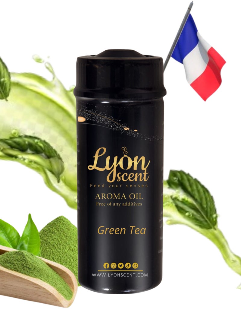 Lyon Scent Aroma Oil, 100% Pure Oil, Perfume for Air Freshener, Diffuser Aroma, Fragrance Oil, Air Freshener Oil refill, Essential Scented Oil, Luxurious Scent (GREEN TEA)