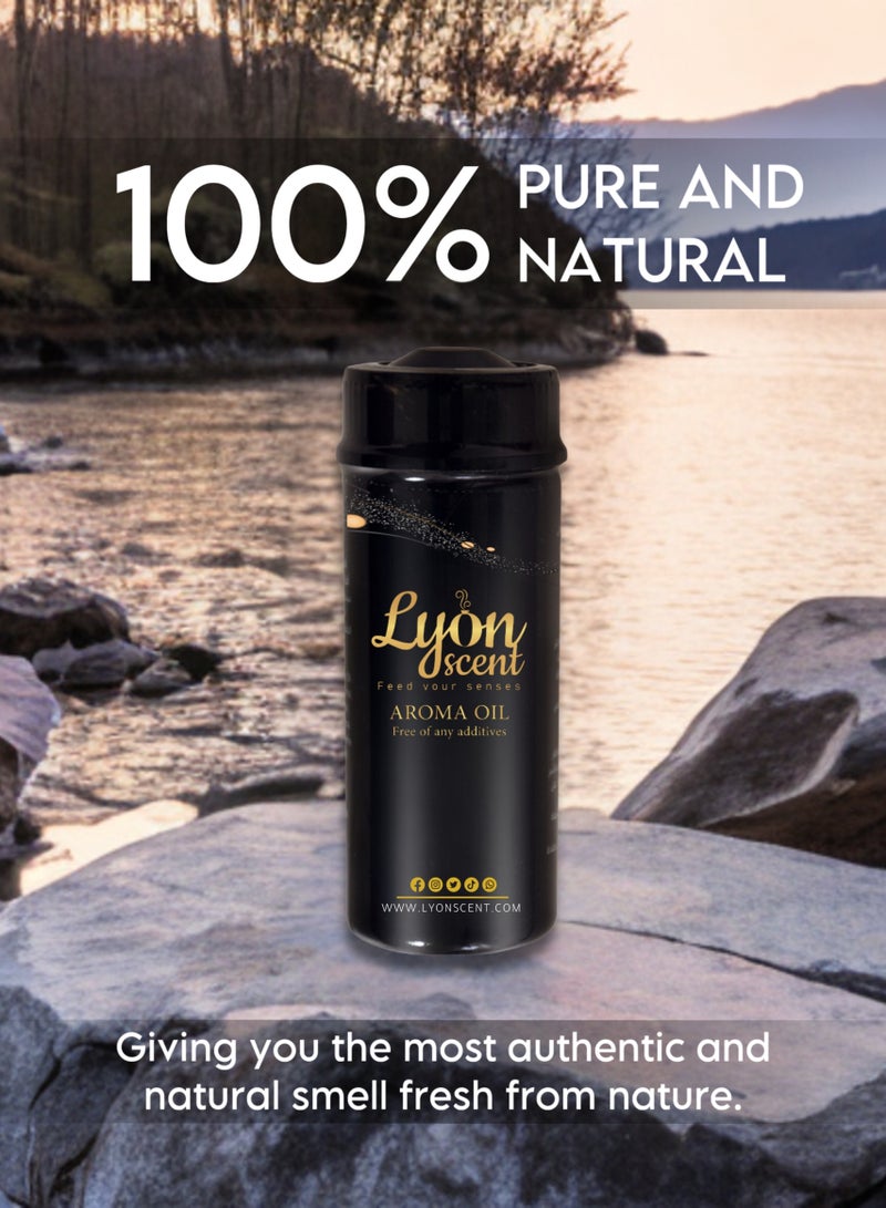 Lyon Scent Aroma Oil, 100% Pure Oil, Perfume for Air Freshener, Diffuser Aroma, Fragrance Oil, Air Freshener Oil refill, Essential Scented Oil, Luxurious Scent (GREEN TEA)