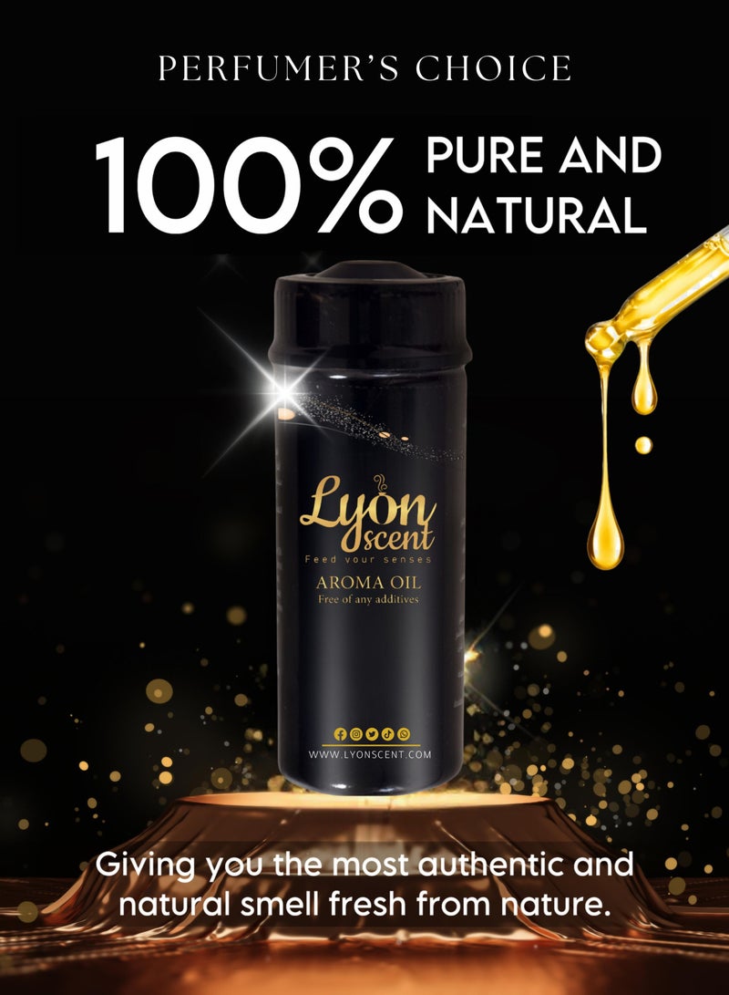 Lyon Scent Aroma Oil, 100% Pure Oil, Perfume for Air Freshener, Diffuser Aroma, Fragrance Oil, Air Freshener Oil refill, Essential Scented Oil, Luxurious Scent (REFRESH)