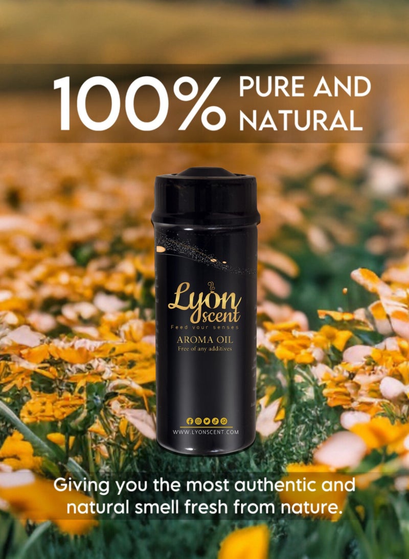 Lyon Scent Aroma Oil, 100% Pure Oil, Perfume for Air Freshener, Diffuser Aroma, Fragrance Oil, Air Freshener Oil refill, Essential Scented Oil, Luxurious Scent (LAVENDER)