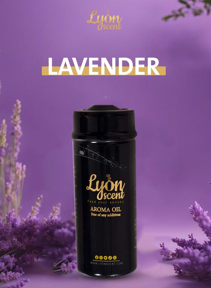 Lyon Scent Aroma Oil, 100% Pure Oil, Perfume for Air Freshener, Diffuser Aroma, Fragrance Oil, Air Freshener Oil refill, Essential Scented Oil, Luxurious Scent (LAVENDER)