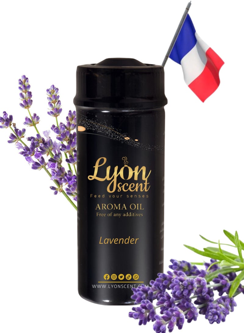 Lyon Scent Aroma Oil, 100% Pure Oil, Perfume for Air Freshener, Diffuser Aroma, Fragrance Oil, Air Freshener Oil refill, Essential Scented Oil, Luxurious Scent (LAVENDER)