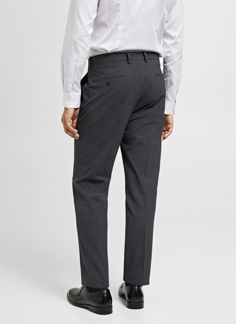 Stretch Fabric Super Slim Fit Suit Trousers