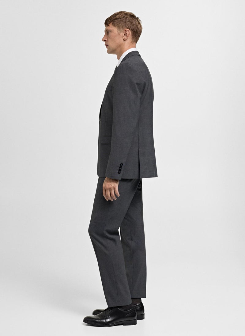 Stretch Fabric Super Slim Fit Suit Trousers