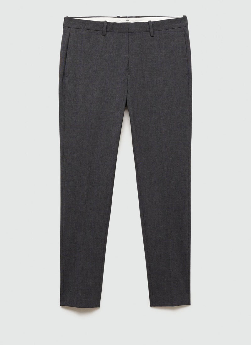 Stretch Fabric Super Slim Fit Suit Trousers