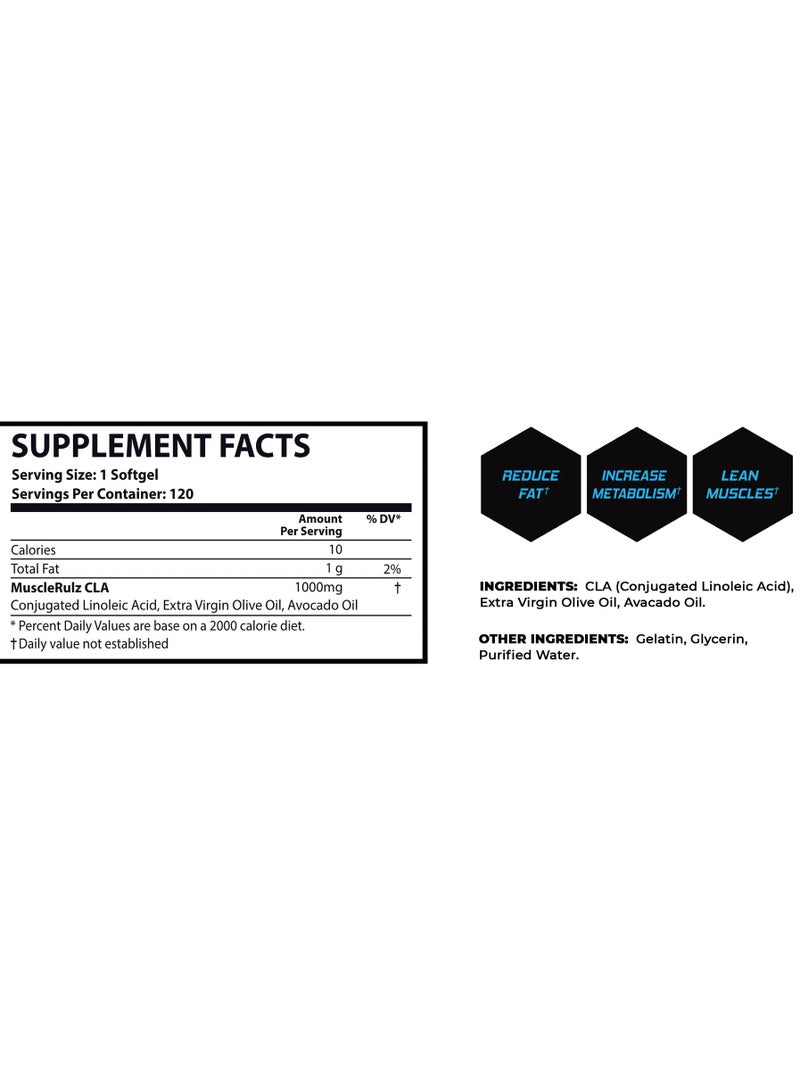 CLA 1000mg 120 Softgels