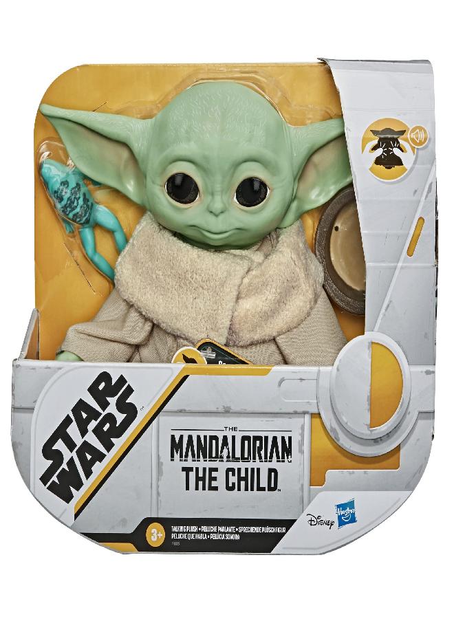 STAR WARS The Child Talking Plush Toy with Character Sounds and Accessories, The Mandalorian Toy for Kids Ages 3 and Up, Green