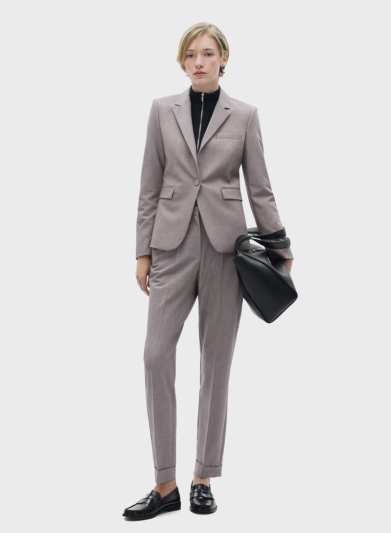 Straight-Fit Suit Jacket