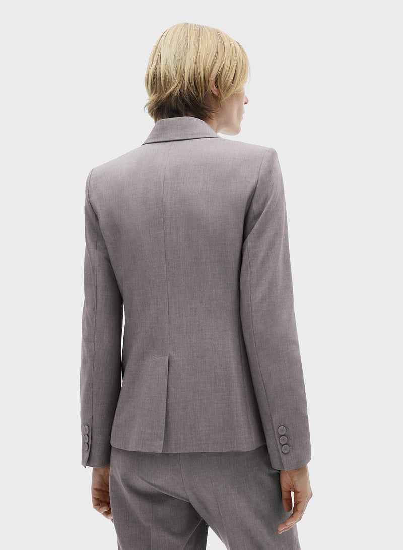 Straight-Fit Suit Jacket