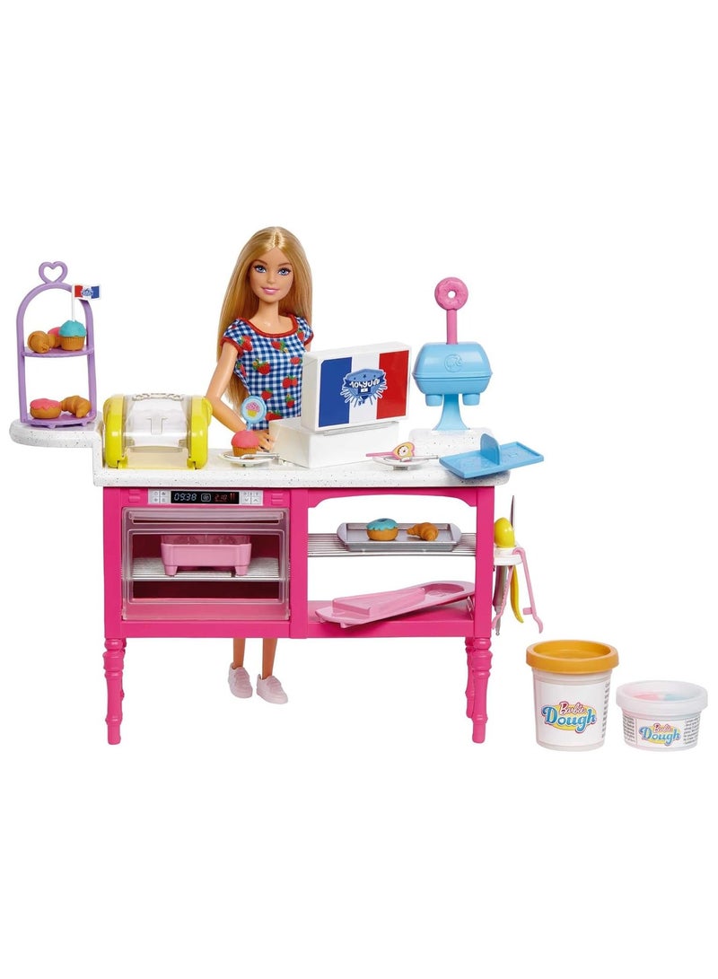 Barbie Doll and Accessories, “Malibu” Doll and 18 Pastry-Making Pieces