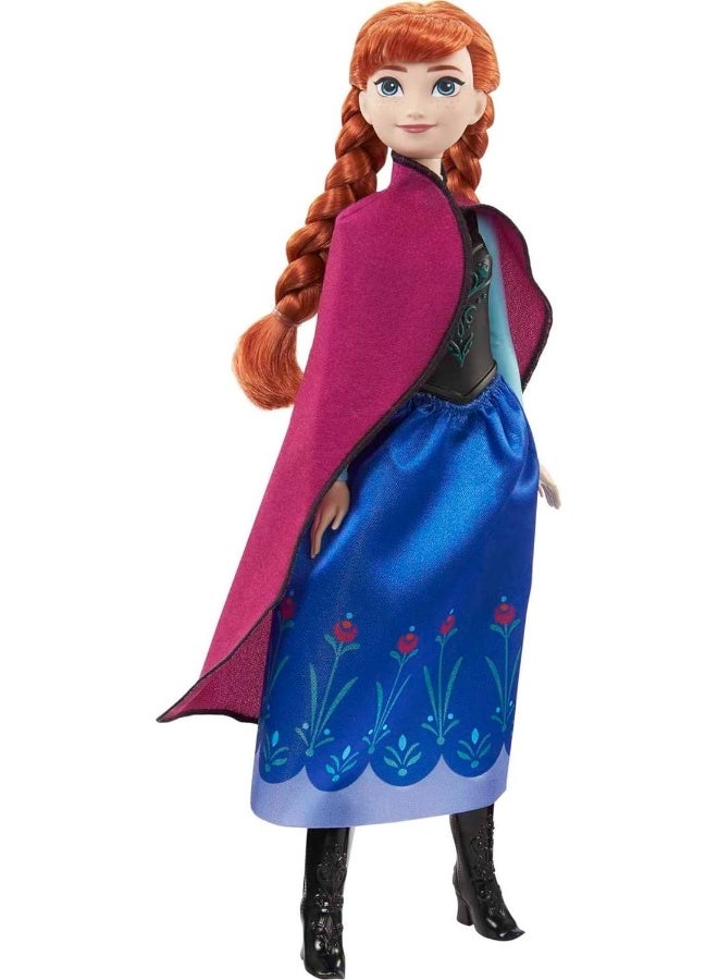 Mattel Disney Frozen Anna Fashion Doll and Accessory Toy Inspired by the Movie