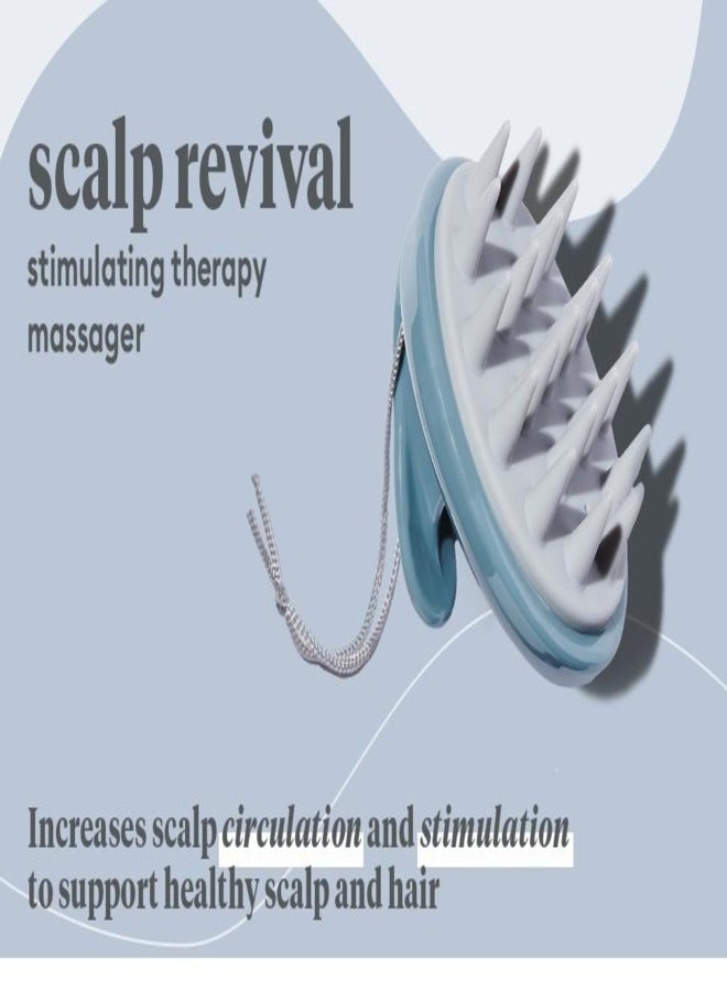 Briogeo Scalp Revival Stimulating Therapy Scalp Massager, Promotes Scalp Circulation, Improve Overall Scalp Health, Silicone, Vegan, Cruelty-Free,