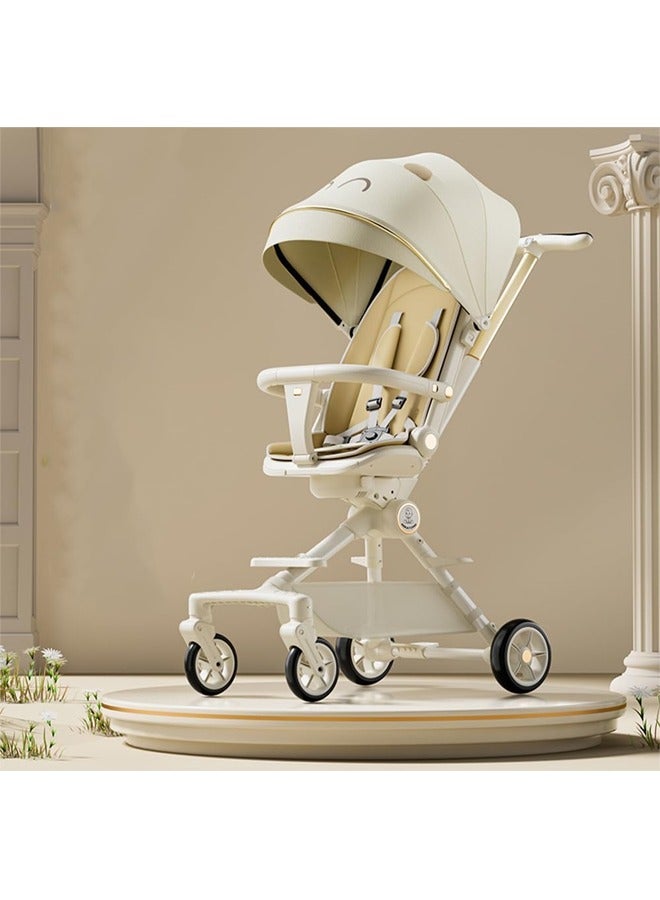 Luxury Foldable Baby Stroller with Canopy - Lightweight and Adjustable Infant Pushchair