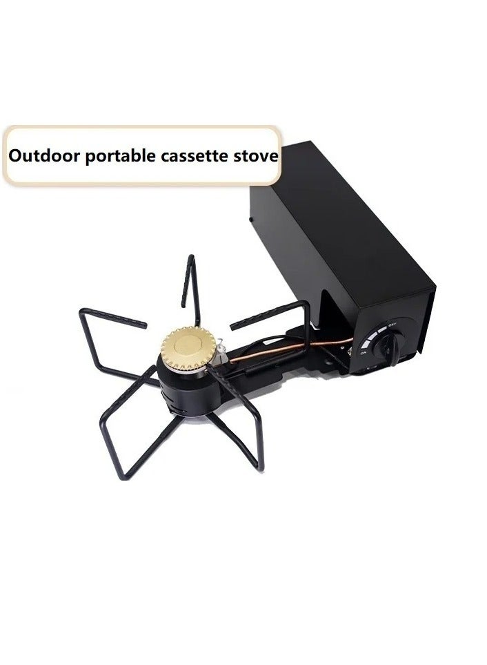 Outdoor Portable Windproof Camping Stove Foldable Cassette Stove, Nature Hike Tourism Bushcraft Travel Gas Stove Camping Supplier