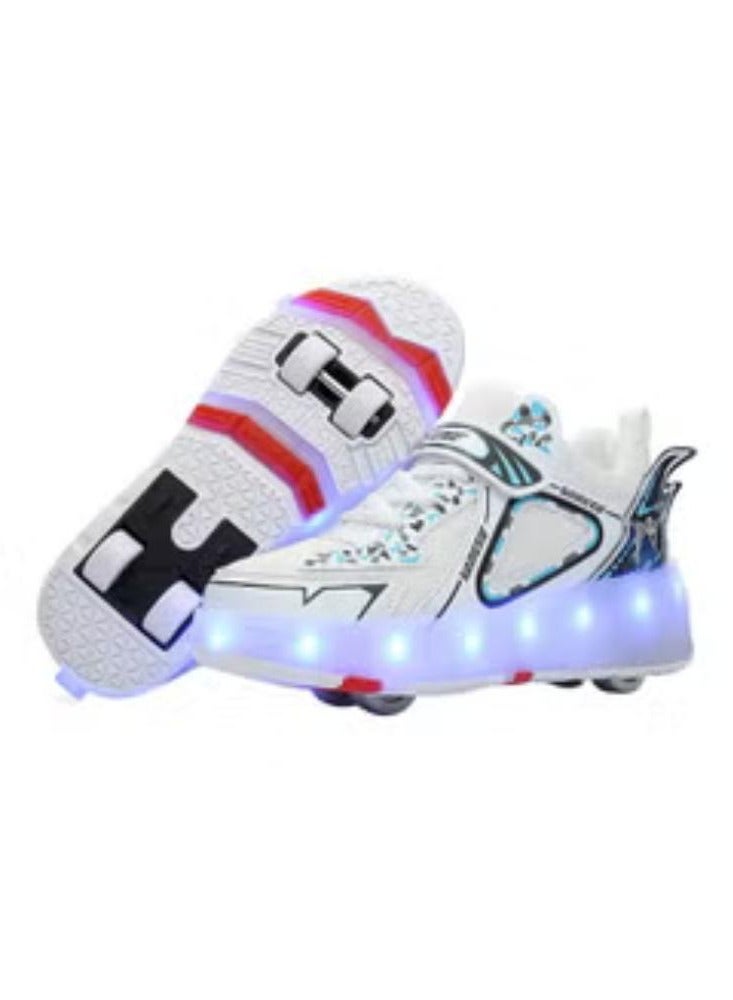 Rechargeable Roller Skate Shoes With LED Light And Accessories