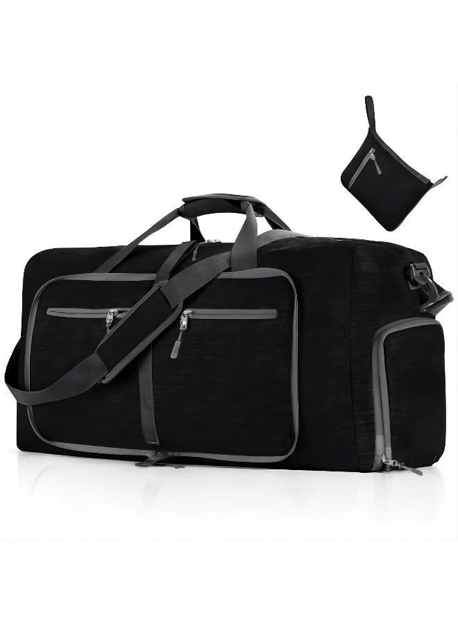 Large capacity solid color luggage bag with adjustable shoulder straps