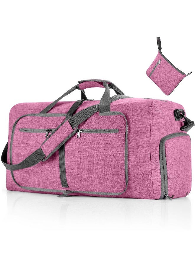 Large capacity solid color luggage bag with adjustable shoulder straps