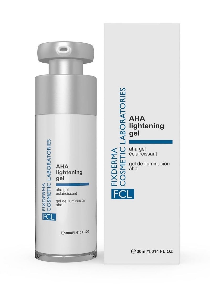 FIXDERMA COSMETIC LABORATORIES 10% Glycolic Acid + 2% Alpha Arbutin Aha Lightening Gel Serum For Skin Brightening | Aha Serum For Men & Women | Paraben Free - 30Ml (Pack Of 1)