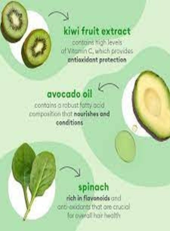 Briogeo Superfoods Avocado and Kiwi Leave in Conditioner, 6 fl oz - Moisturizer, Detangler, UV Protectant for Dry Damaged Hair 170ml