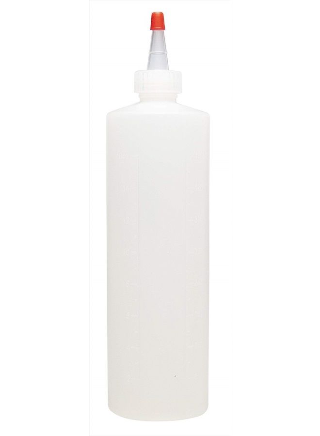 Applicator Bottle for Hair Styling and Coloring – Large - 10”, 16oz Capacity – Clear – D855