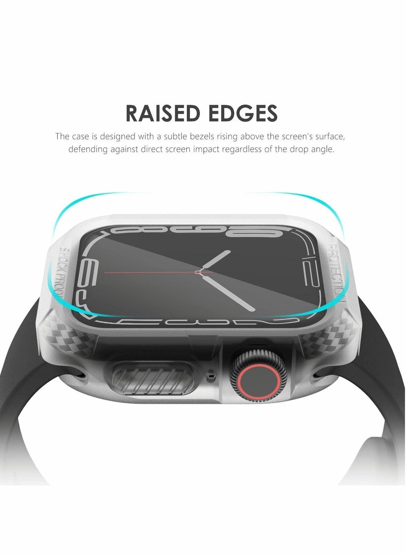 6 Pack Case Compatible with Apple Watch Series 8/7 45mm, Rugged Protective Soft TPU Bumper for iWatch Scratch Resistant Full 45mm Cover Men Women Colors