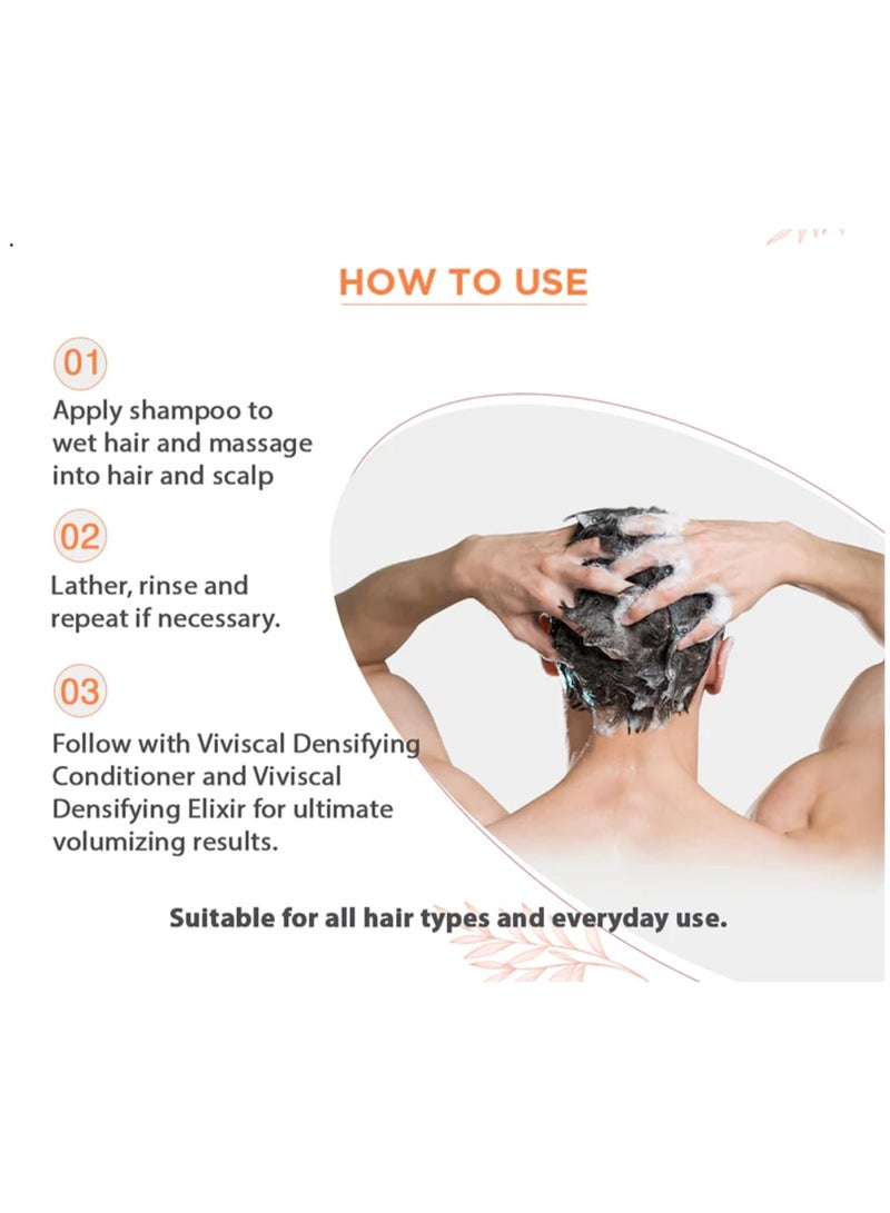 Full Force Fortifying Hair Thickening Shampoo for Men Formulated with Biotin, Keratin & Marine Collagen, Shampoo for Thinning Hair, Hair Fall, and Hair Volume – 250ml