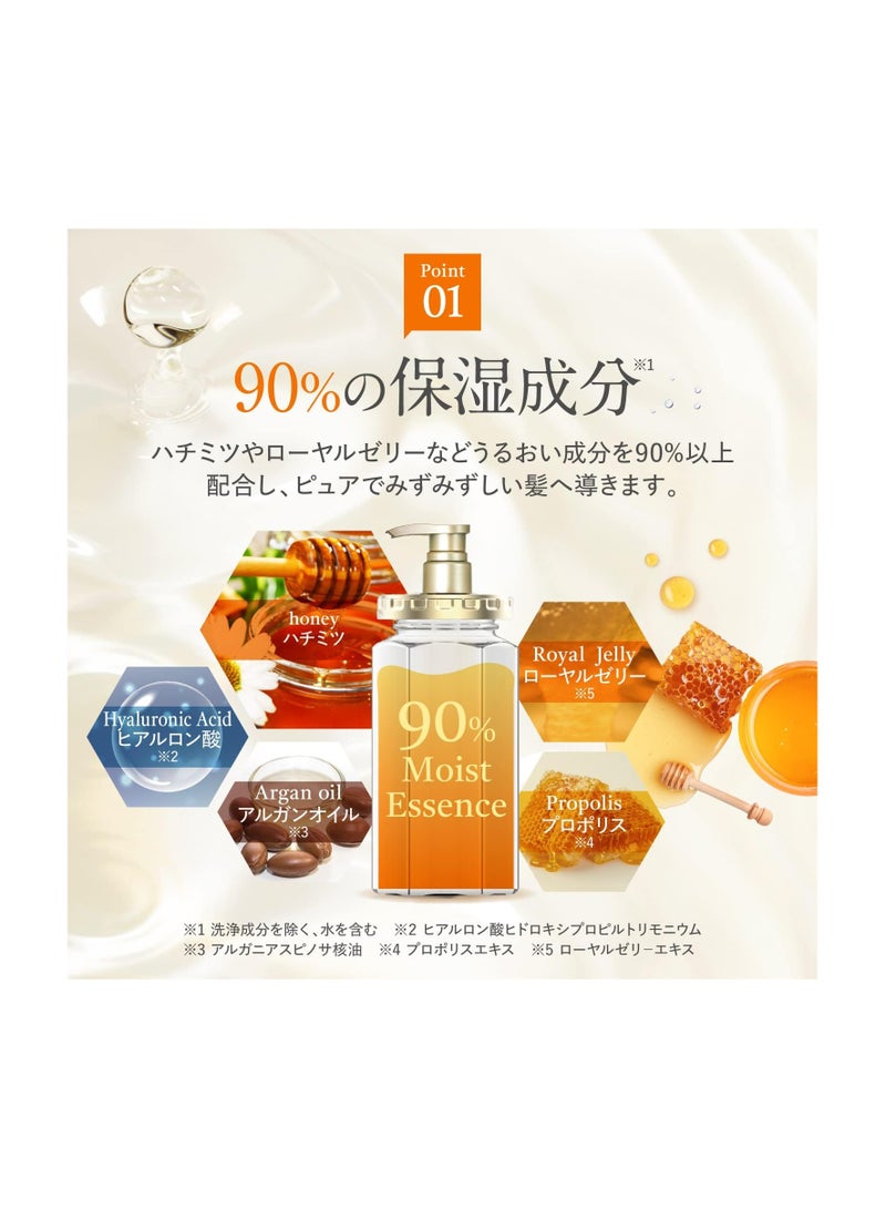 & Honey (and Honey) Deep Moist Shampoo 1.0 440ml Made in Japan