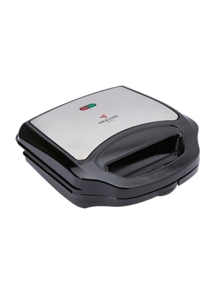 MEBASHI Sandwich Maker – 800 Watt | Cool Touch Handle | Non-Stick Plates | Makes 2 Sandwiches (ME-SW1002B)