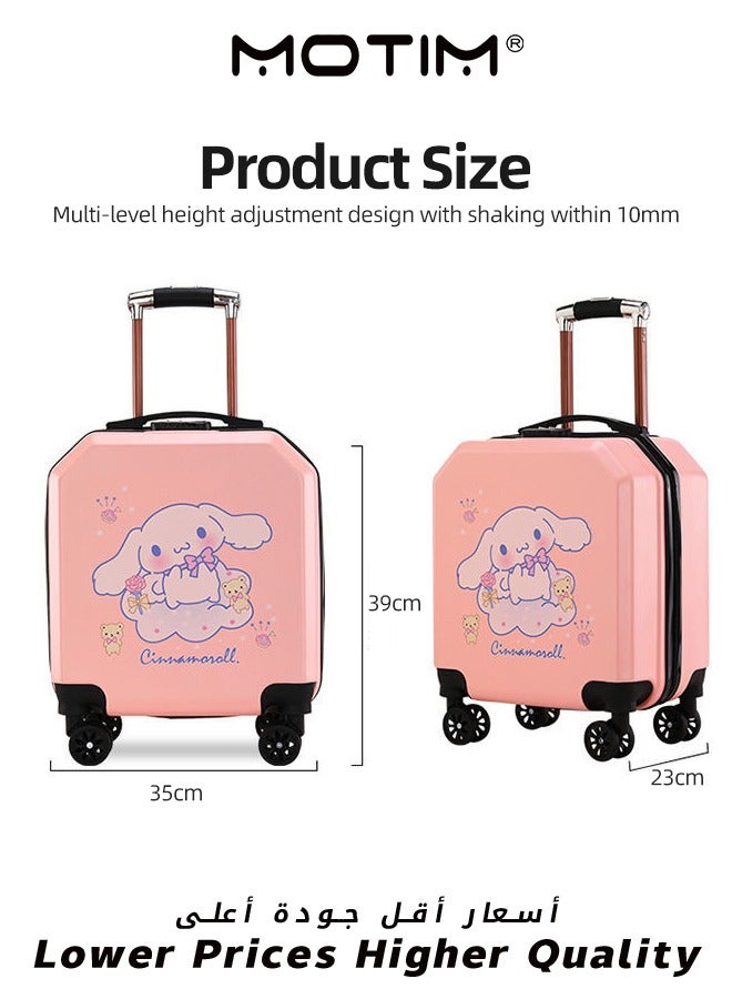 Travel Luggage Carry-On Luggage Kid's Luggage 18 inch Small Luggage with Spinning Wheels Cartoon Suitcase