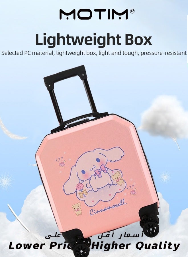 Travel Luggage Carry-On Luggage Kid's Luggage 18 inch Small Luggage with Spinning Wheels Cartoon Suitcase