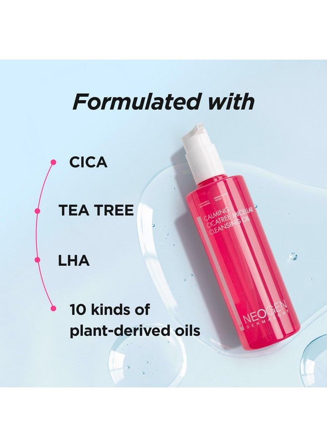 Neogen Calming Cica Tree Micellar Cleansing Oil 10.14 Fl Oz (300Ml) Waterproof Makeup Remover For Sensitive Skin Clean Beauty Korean Skin Care