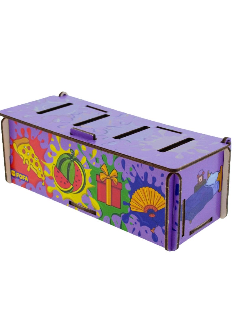 FOFA Wooden Toy Educational game - Sorter -Shapes and Objects by Room   Learning 3 4 5 Years Old Girls Boys Gifts Travel Toy