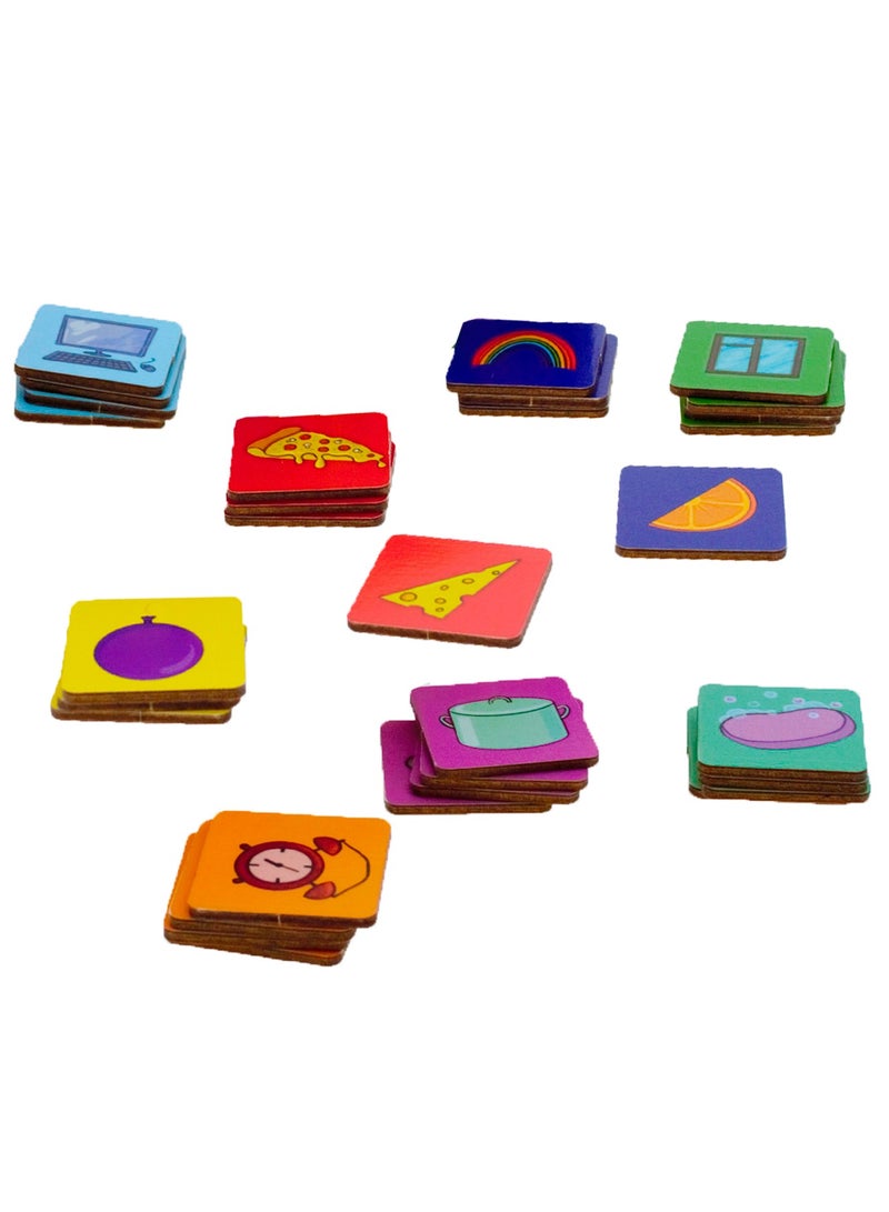 FOFA Wooden Toy Educational game - Sorter -Shapes and Objects by Room   Learning 3 4 5 Years Old Girls Boys Gifts Travel Toy