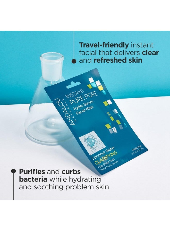 Instant Pure Pore Hydro Serum Facial Mask, Coconut, 0.6 Fl Oz