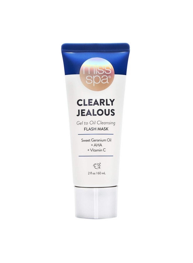 Gel Cleansing Flash Face Mask For Women Vitamin C Makeup Remover Alpha Hydroxy Acid Antioxidant Remove Impurities & Dirt Exfoliate & Brighten Skin Dermatologist Tested2 Oz.